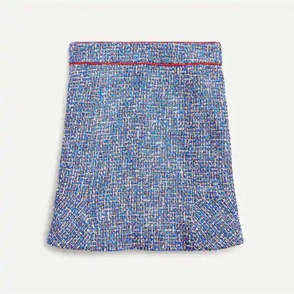 NWT J. Crew Fluted skirt in autumn tweed Size 14